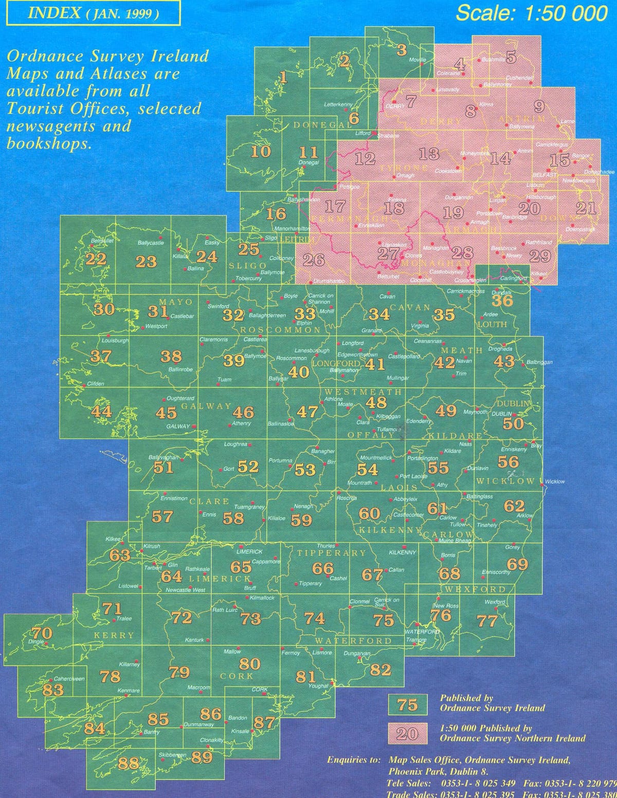 osi ιρλανδία map viewer