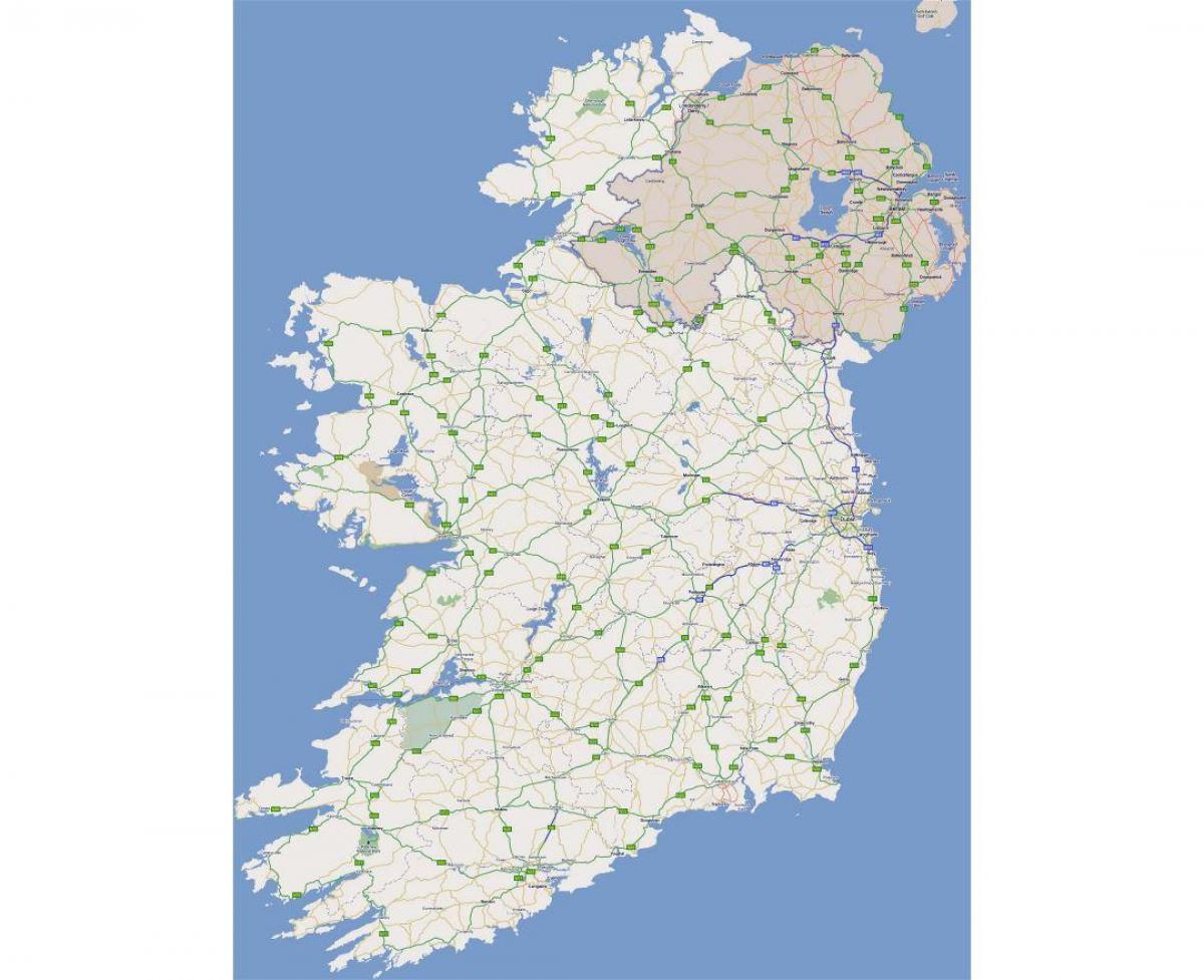 καλύτερο οδικό χάρτη της ιρλανδίας