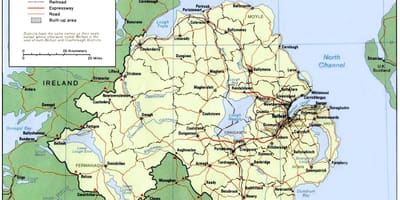 Χάρτης της n ireland