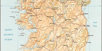Χάρτης μεγάλος χάρτης της ιρλανδίας για την πώληση