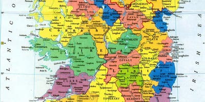 Μεγάλες τοίχο χάρτης της ιρλανδίας
